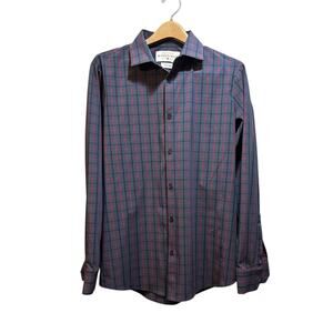 Mizzen + Main Leeward collection trim fit mens med button up performance shirt